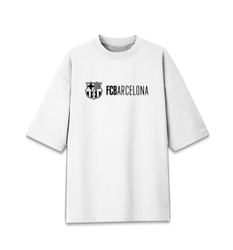 Женская Хлопковая футболка оверсайз Barcelona