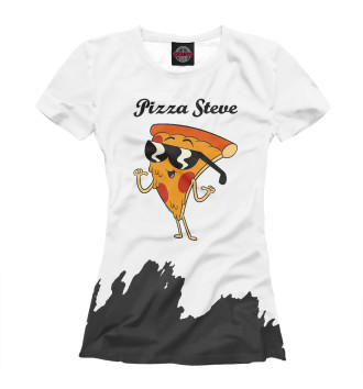 Женская Футболка Pizza Steve