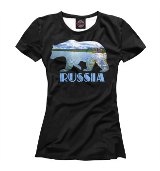 Футболка для девочек Моя Россия - Мои просторы