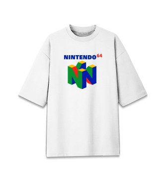 Мужская Хлопковая футболка оверсайз Nintendo