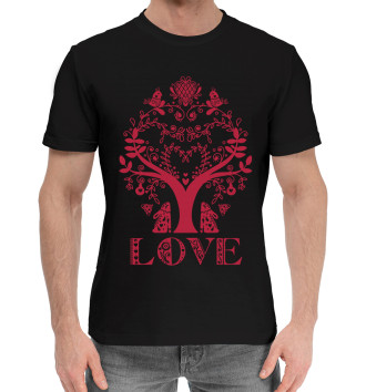 Мужская Хлопковая футболка Love