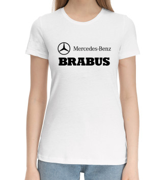 Женская Хлопковая футболка Brabus