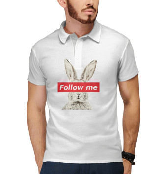 Мужское Поло Кролик Follow me