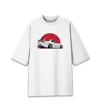 Хлопковая футболка оверсайз Nissan Skyline