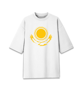 Женская Хлопковая футболка оверсайз Казахстан
