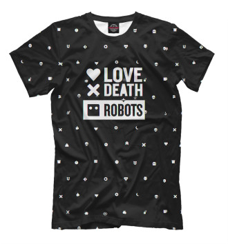 Мужская Футболка Love, Death + Robots logo