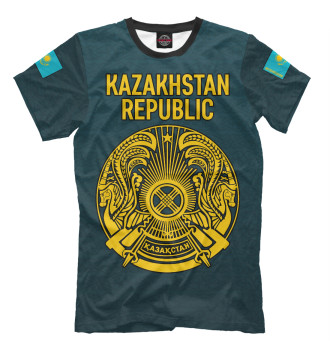Мужская Футболка Kazakhstan Republic