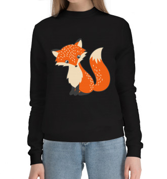 Женский Хлопковый свитшот Fox