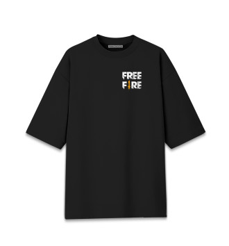 Мужская Хлопковая футболка оверсайз Garena Free Fire