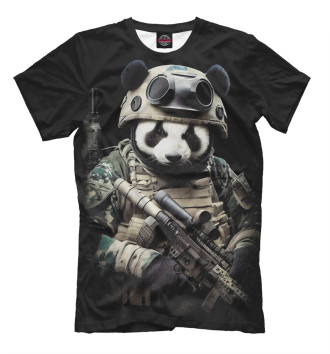 Футболка для мальчиков Медведь панда солдат спецназа