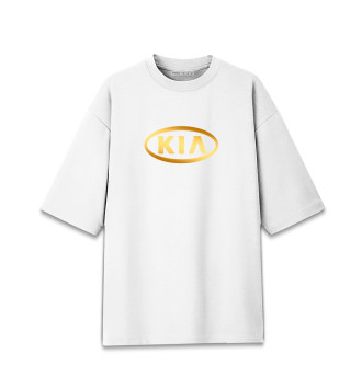 Хлопковая футболка оверсайз KIA Gold