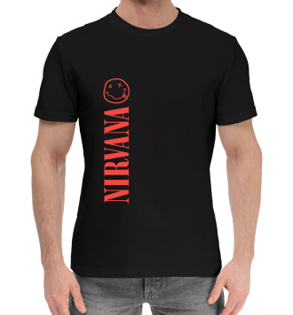 Мужская Хлопковая футболка Nirvana