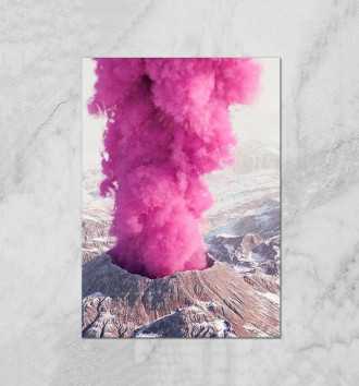  Розовый вулкан