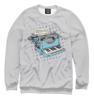 Свитшот для девочек Piano Typewriter