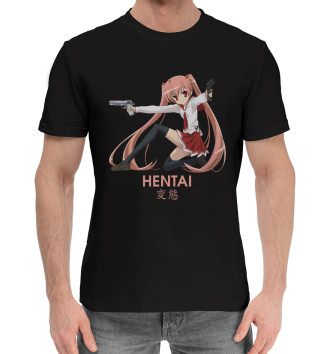 Хлопковая футболка Hentai