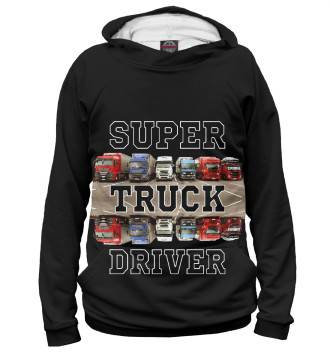 Худи для мальчиков Super Truck Driver