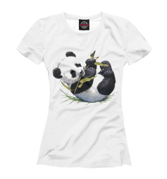 Футболка для девочек Панда