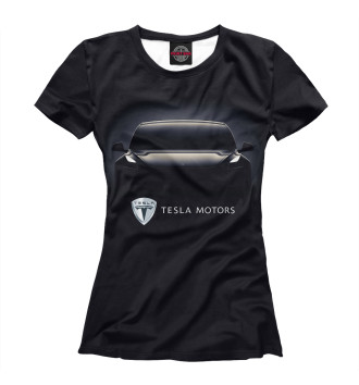 Футболка для девочек Tesla Model 3