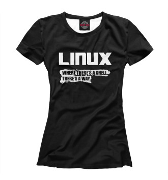 Футболка для девочек Linux
