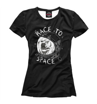 Футболка для девочек Race to Space