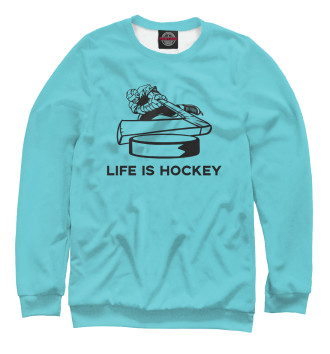 Свитшот для девочек Life is Hockey