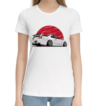 Хлопковая футболка Nissan Skyline