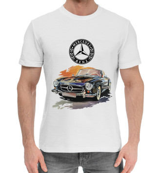 Хлопковая футболка Mercedes retro