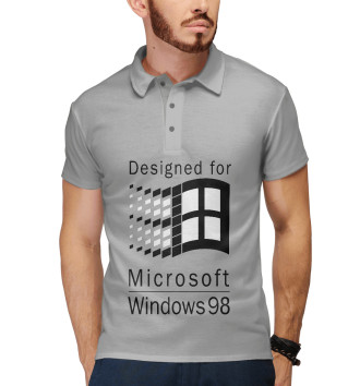Мужское Поло Microsoft Wiindows 98