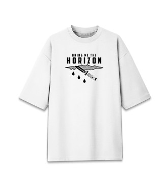 Мужская Хлопковая футболка оверсайз Bring Me The Horizon