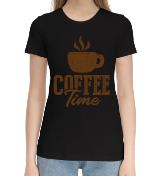 Хлопковая футболка Coffee Time