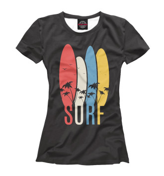 Женская Футболка SURF