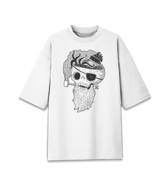 Мужская Хлопковая футболка оверсайз Пират