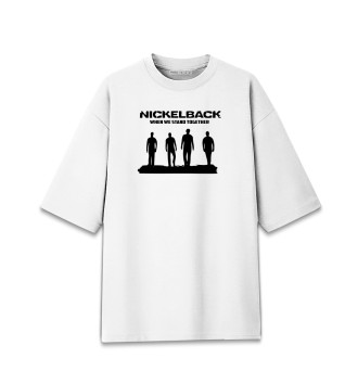 Хлопковая футболка оверсайз Nickelback