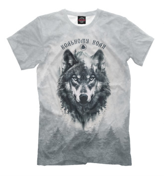 Футболка Волк - дух леса