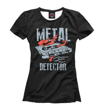 Футболка для девочек Metal detector