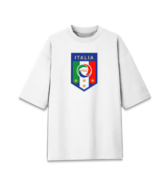 Хлопковая футболка оверсайз Сборная Италии