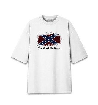 Мужская Хлопковая футболка оверсайз Старые времена Конфедерации