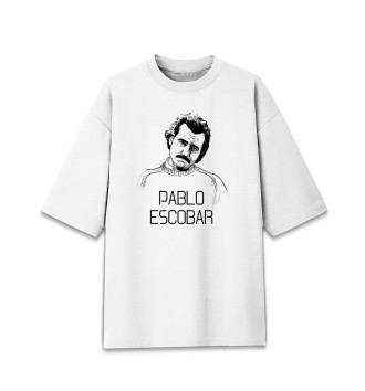Хлопковая футболка оверсайз Pablo Escobal