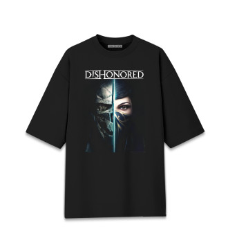 Мужская Хлопковая футболка оверсайз Dishonored