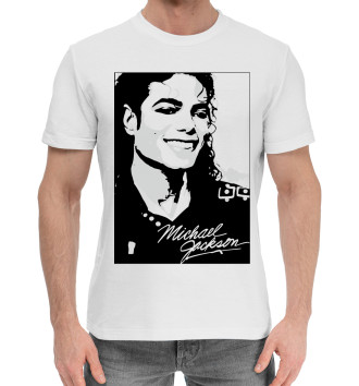 Мужская Хлопковая футболка Michael Jackson