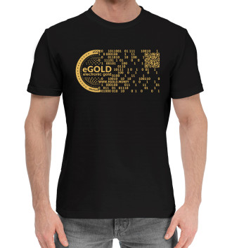 Мужская Хлопковая футболка Gold stablecoin eGOLD