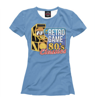 Женская Футболка Retro game 80's classics