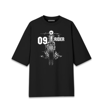 Мужская Хлопковая футболка оверсайз 09 rider