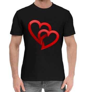 Хлопковая футболка Сердца