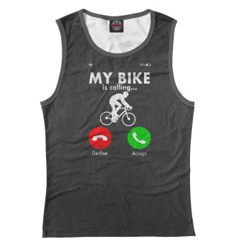 Женская Майка Bicycle Cyclist Funny Gift