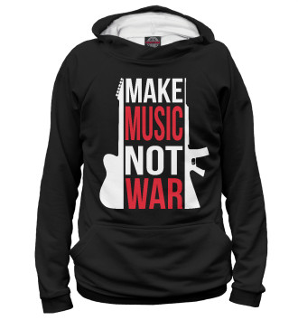 Мужское Худи Make Music not war