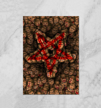  Doom. Пентаграмма (pixel-art)