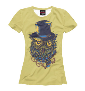 Женская Футболка Steampunk Owl
