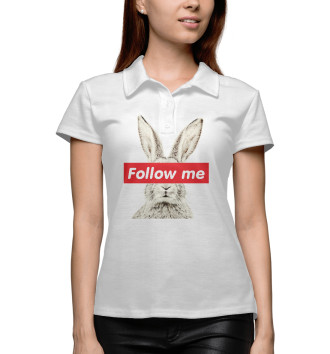 Женское Поло Кролик Follow me