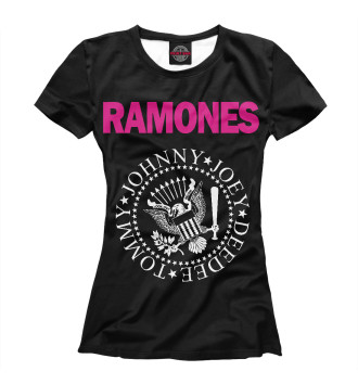 Футболка для девочек Ramones pink